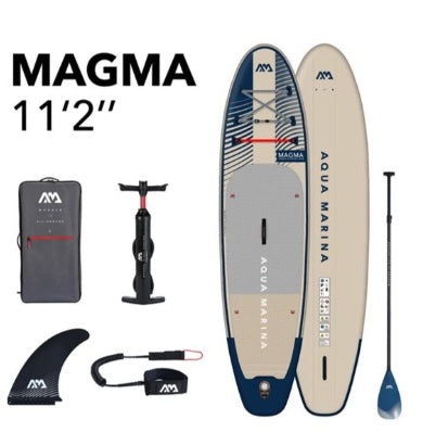 AQUA MARINA MAGMA<br>11'2 x 33 x 6<br>Isup gonflable |AQUA MARINA MAGMA<br>11'2'' x 33'' x 6''<br>Inflatable Isup
