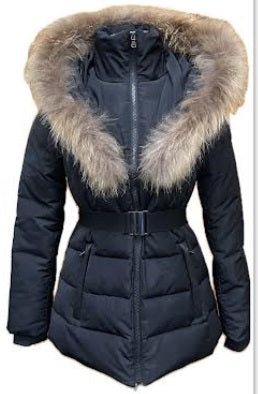 DT JAYDE<br>Polyfil avec Vraie Fourrure<br>Manteau d'hiver court -35°C|DT JAYDE<br>Polyfil with Genuine Fur<br>-35°C Short Winter coat