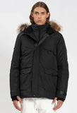 POINT ZERO BLACKCOMB<br> 60% Duvet avec Faux Fourrure<br>Manteau d’hiver<br>Noir Medium|POINT ZERO BLACKCOMB <br> 60% Down with Fake Fur<br>Winter Coat<br>Black Medium