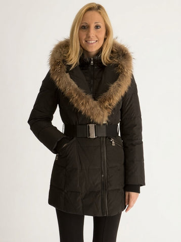 DT SIERRA<br>Polyfil avec Vraie Fourrure<br> Sans Cuirette à la taille<br>Manteau d'hiver -35°C|DT SIENNA<br>Polyfil with Genuine Fur<br> No Leatherette on waist<br>-35°C Winter coat