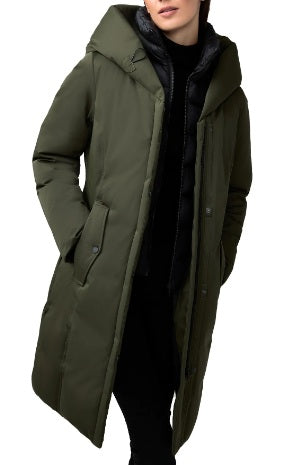 SOIA KYO EVERLY<br>90% Duvet sans fourrure<br>Manteau d'hiver -30°C<br> Cedar| SOIA KYO EVERLY<br>90% Down with no fur<br>Winter Coat -30°C<br>Cedar