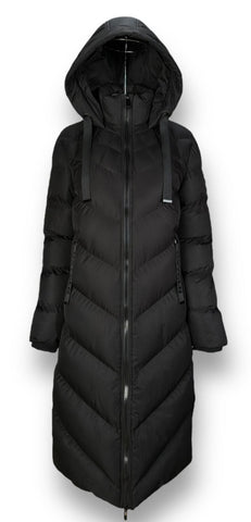 OXYGEN MIA<br>Polyfil Maxi Long<br>Manteau d'hiver -25°C<br>Noir |OXYGEN MIA<br>Maxi Long Polyfil Coat<br>-25°C Winter Coat<br>Black