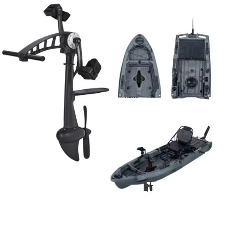 YANES PROPECHE MODULAIRE 9'<br>KAYAK DE PÊCHE À PÉDALES<br> Gris Camo| YANES PROPECHE MODULAR 9'<br>PEDAL DRIVE FISHING KAYAK<br>Storm Grey Camoflage