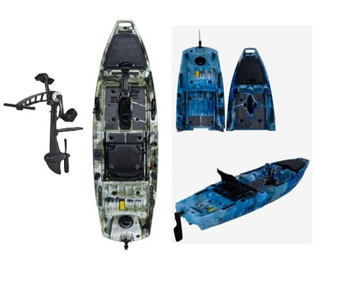 YANES PROPECHE XT MODULAIRE 9'8'' <br>KAYAK DE PÊCHE À PÉDALES<br>Vert Camo | YANES PROPECHE XT MODULAR <br>PEDAL DRIVE FISHING KAYAK 9'8'' <br>Forest Camo