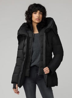 SOIA KYO JUNE <br>90% Duvet sans fourrure<br>Manteau d'hiver -35°C<br>Noir ou Stone| SOIA KYO JUNE<br>90% Down with no fur<br>-35°C Winter Coat<br>Black or Stone