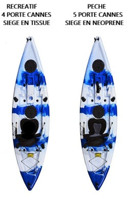 CONGER 9'6 <br>KAYAK RÉCRÉATIF/PECHE<br>5 Couleurs<br><br><span style=color:red>399.99 / 449.99</span><br><s>Rég 599</s><br><br>Dépôt en ligne 50$ |CONGER 9'6<br>RECREATIONAL/ FISHING KAYAK <br>3 Colors<br><br>399-449<br>Reg 599<br><br>Reserve Online $50