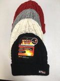TUQUES<br>Noir, Rouge, Gris ou Blanc ou Taupe|CABLE KNIT HATS<br>Black, red, Grey, White or Tan