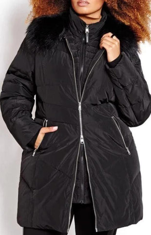 OOKPIK ICEBERG<br>90% Duvet avec Vraie Fourrure<br>X - 4X Disponible<br>Manteau d'hiver|OOKPIK  ICEBERG <br>90% Down with Genuine Fur <br>X - 4X Available<br>Winter Coat