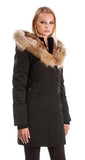 ARCTIC NORTH TREMBLANT<br>80% Duvet et Vraie Fourrure<br>Capuchon en lapin <br>Manteau d'hiver<br>Noir, Rouge, Gris, Armée, ou Bleu |ARCTIC NORTH TREMBLANT<br>80% Down with Genuine Fur<br>hood lined in Rabbit Fur<br>Winter Coat<br> 5 Colors