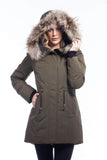 ARCTIC NORTH PARKA FEMME<br>80% Duvet et Vraie Fourrure<br>Manteau d'hiver<br>Noir - Army - Bleu |ARCTIC NORTH PARKA<br>80% Down with Genuine Fur<br>Winter Coat<br> Black - Navy - Army
