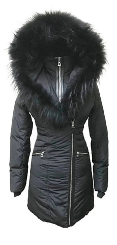 DT SIENA<br>Polyfill avec Vraie Fourrure<br>Manteau d'hiver -35°C<br>2 choix de fourrure|DT SIENA<br>Polyfill with Genuine Fur<br>-35°C Winter Coat<br> 2 types of fur