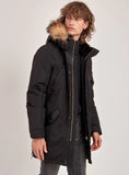 POINT ZERO BLK XAVIER<br> 80% Duvet avec Vraie Fourrure<br>Manteau d’hiver<br>Noir, S et M |POINT ZERO XAVIER <br> 80% Down with Genuine Fur<br>Winter Coat<br>Black, S or M